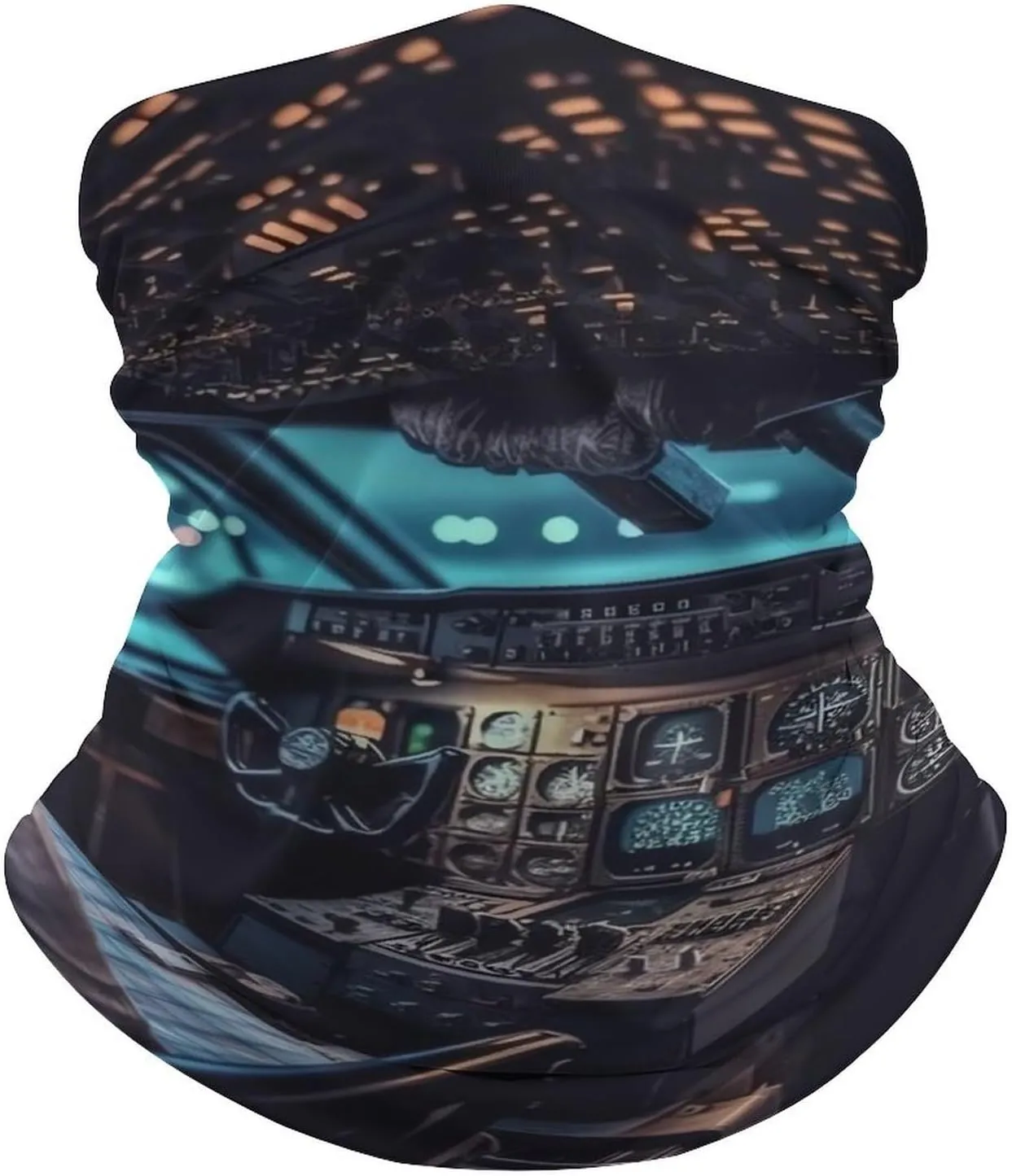 Airplane Neck Gaiter UV Sun Protection Balaclava Breathable Ski Face Mask for Men Women Versatile Cover Scarf Bandana Head Wrap