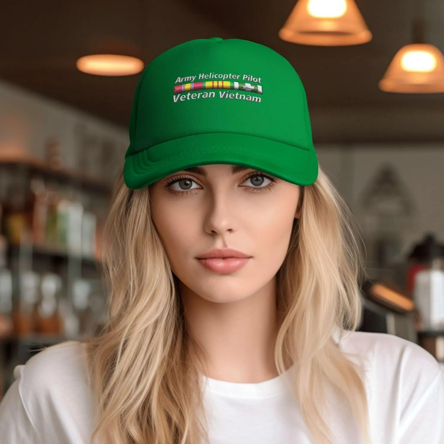 Army Helicopter Pilot Vietnam Veteran Baseball Cap for Men Women Mesh Hat Adjustable Trucker Hat Dad Hat