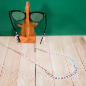 Beaded Flower Eyeglass Chain
