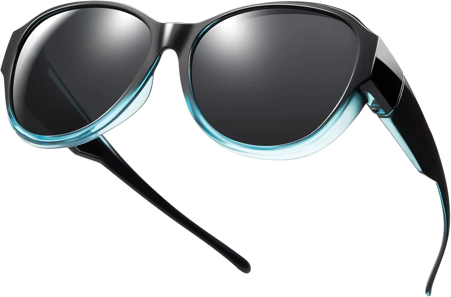 Br'Guras Polarized Oversized Fit over Sunglasses Wear over Glasses for Women Men Driving Riding