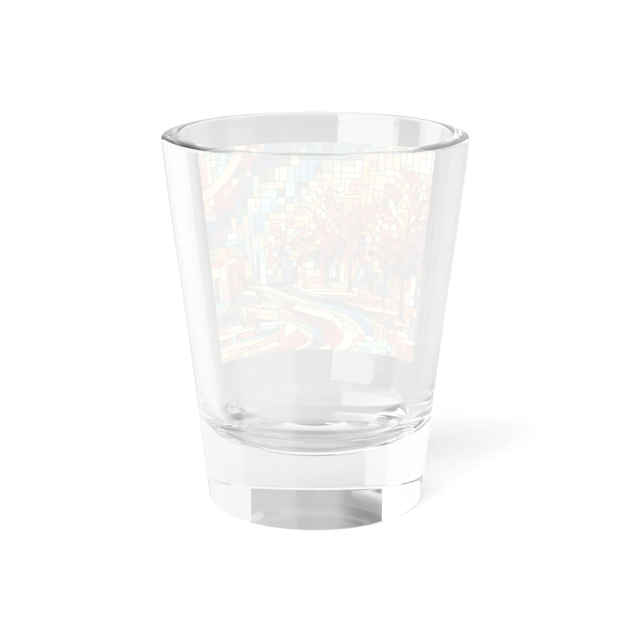 Colorful minimal city depiction Shot Glass, 1.5oz