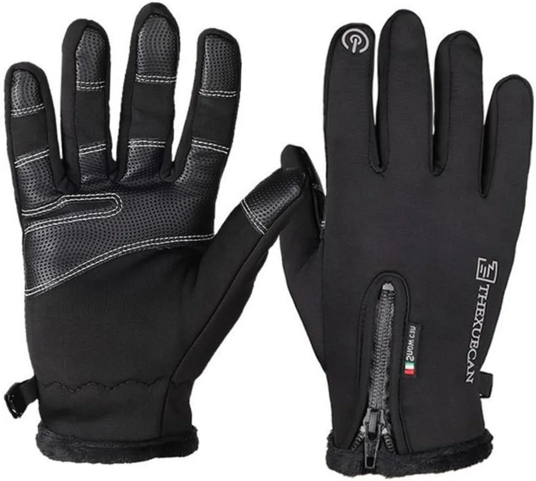 Didiseaon 1Pair Outdoor Touchscreen Gloves for Winter Warm Windproof Multipurpose Riding Gloves for Cycling Driving Jogging and Outdoor Activities