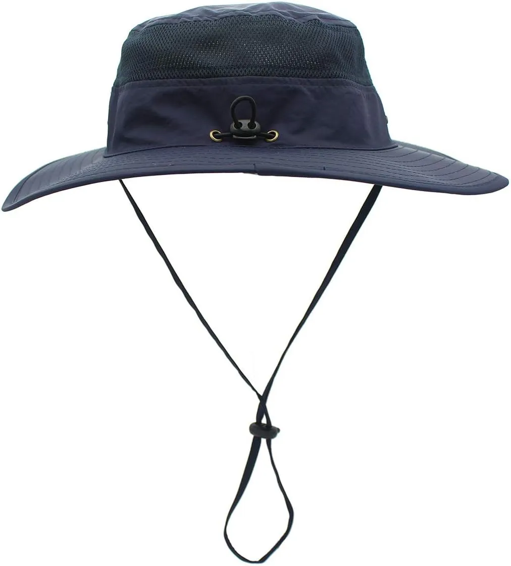 Duakrs Unisex Wide Brim Sun Hat,Outdoor UPF 50  Waterproof Boonie Hat Summer UV Protection Sun Caps