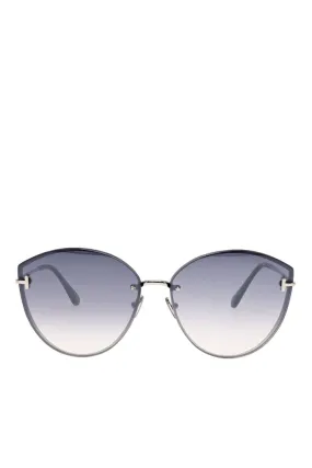 Evangeline Palladium Cat Eye Sunglasses