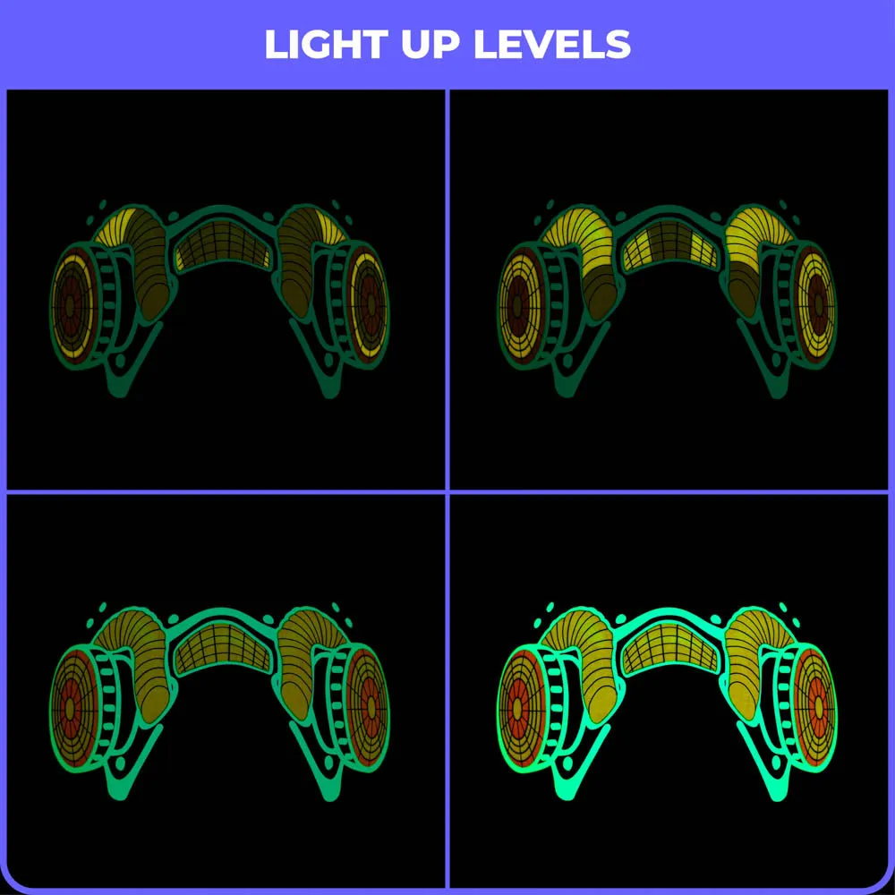 Graffiti LED Sound Reactive Mask