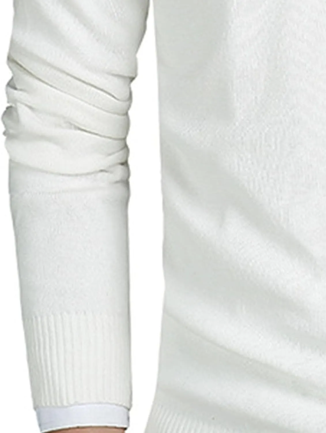 Men's Essential Long Sleeve V-Neck Sweater Soft Touch Slim Pullover Regular Fit Cotton Sweater