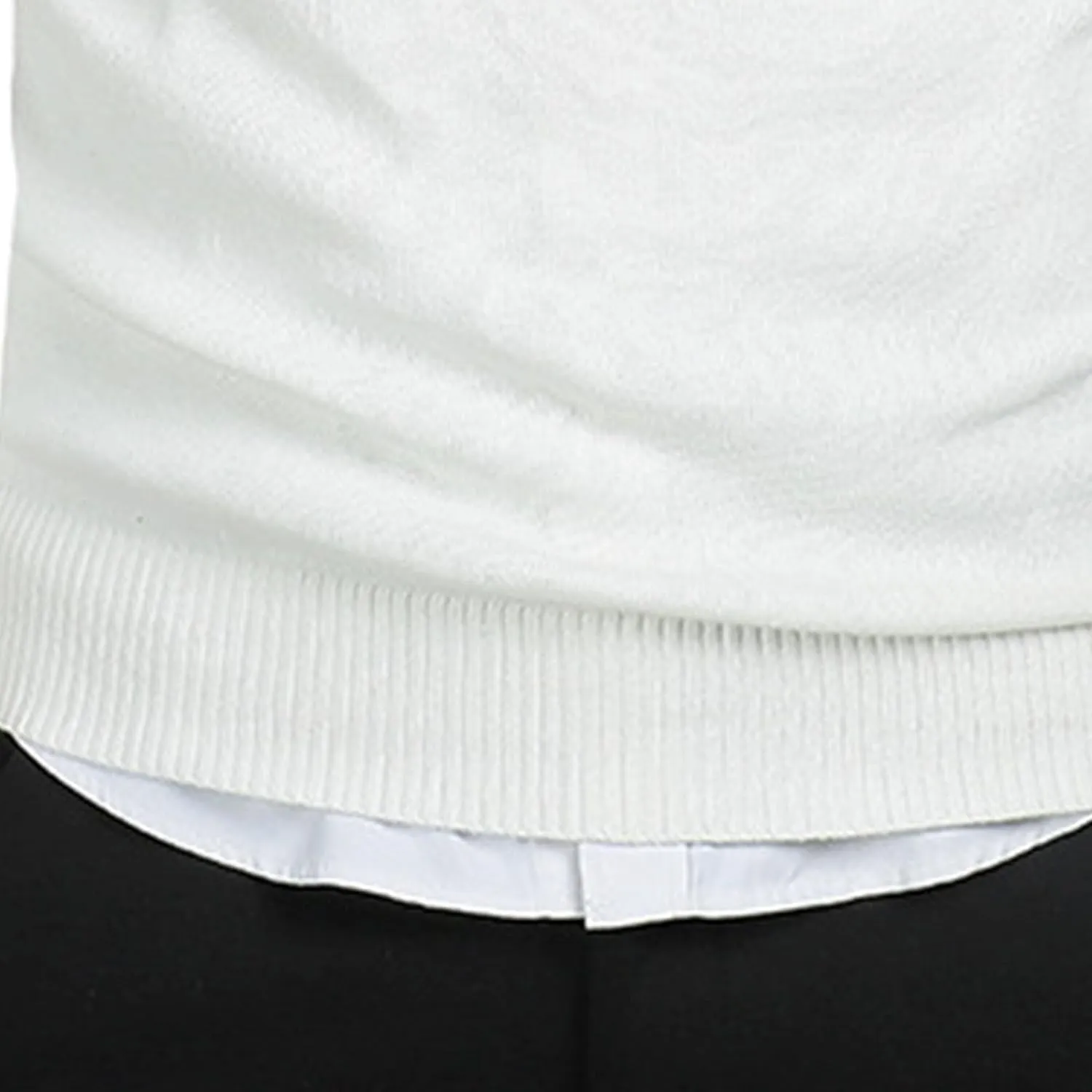 Men's Essential Long Sleeve V-Neck Sweater Soft Touch Slim Pullover Regular Fit Cotton Sweater