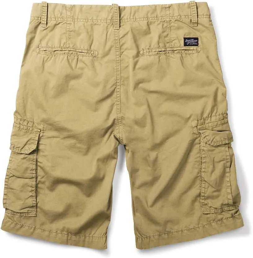 OCHENTA Men's Lightweight Cargo Shorts with Pockets Cotton Shorts for Men Casual (No Belt)