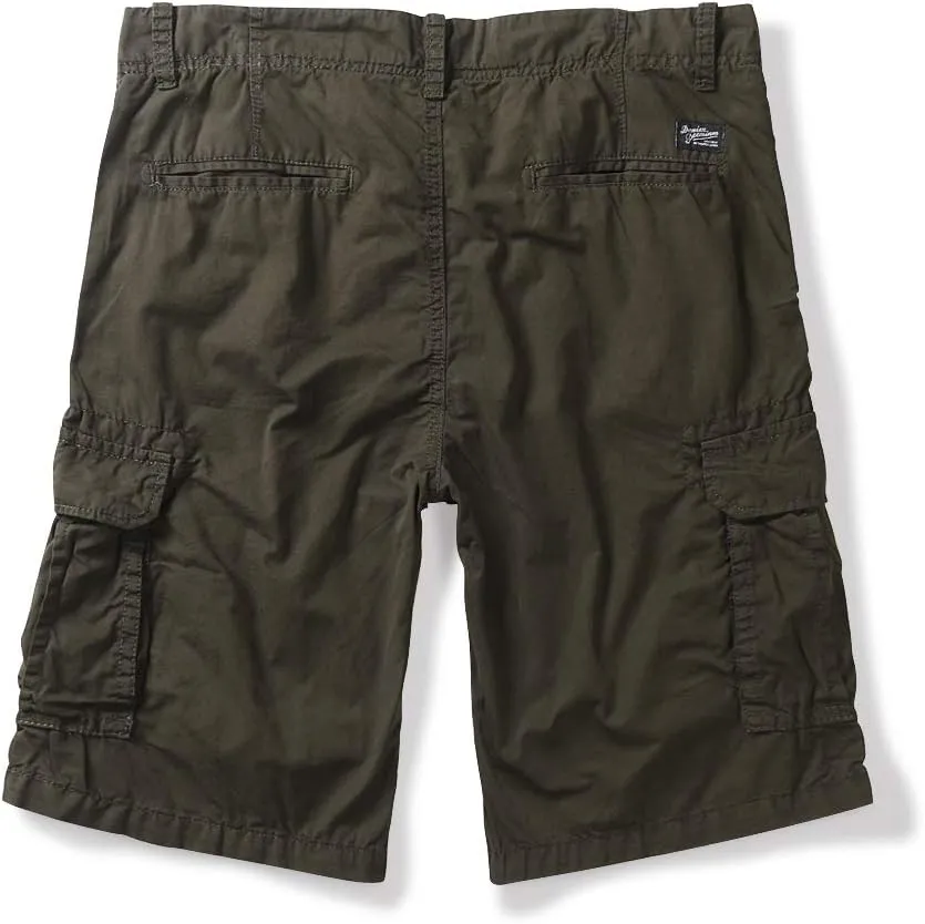 OCHENTA Men's Lightweight Cargo Shorts with Pockets Cotton Shorts for Men Casual (No Belt)