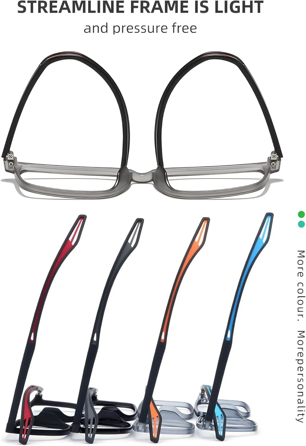 Reading Glasses For Men Women, Blocking Eyeglasses Computer Eye Glasses, TR90 Quality Lightweight