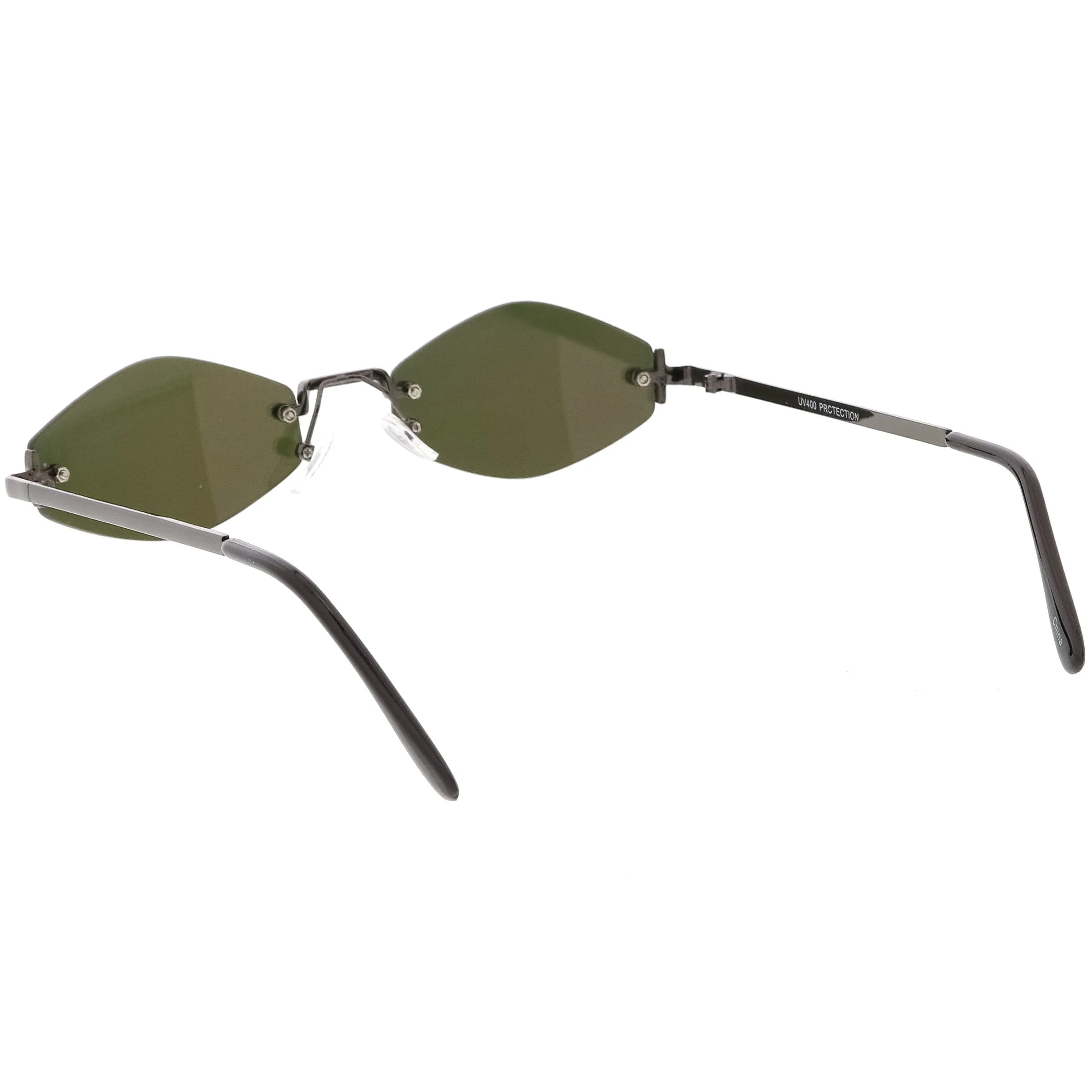 Retro 1990's Small Geometric Hexagon Mirrored Lens Sunglasses C592