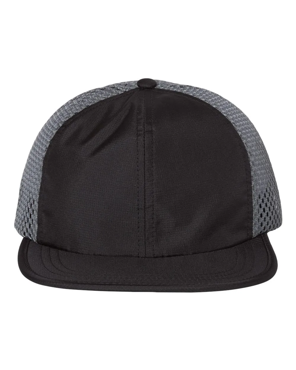 Richardson Rouge Wide Set Custom Mesh Caps, Black Charcoal