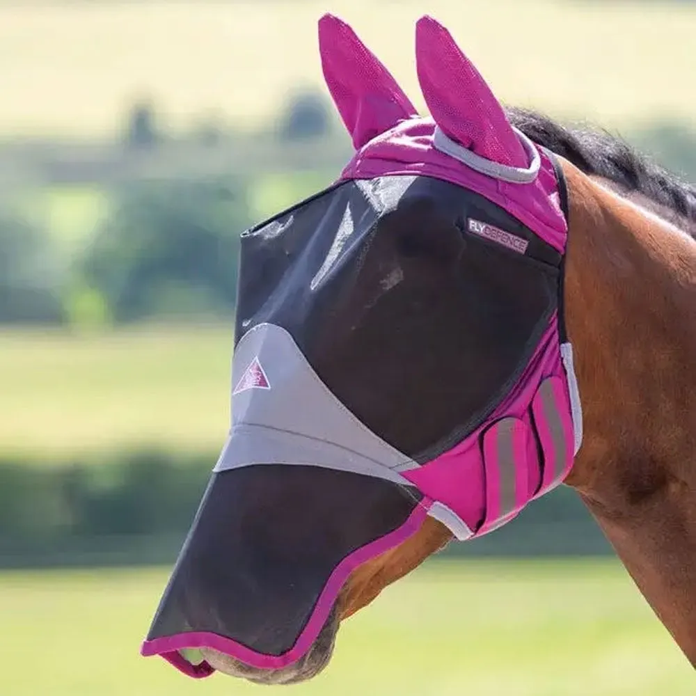 Shires Deluxe Fly Mask With Ears & Nose