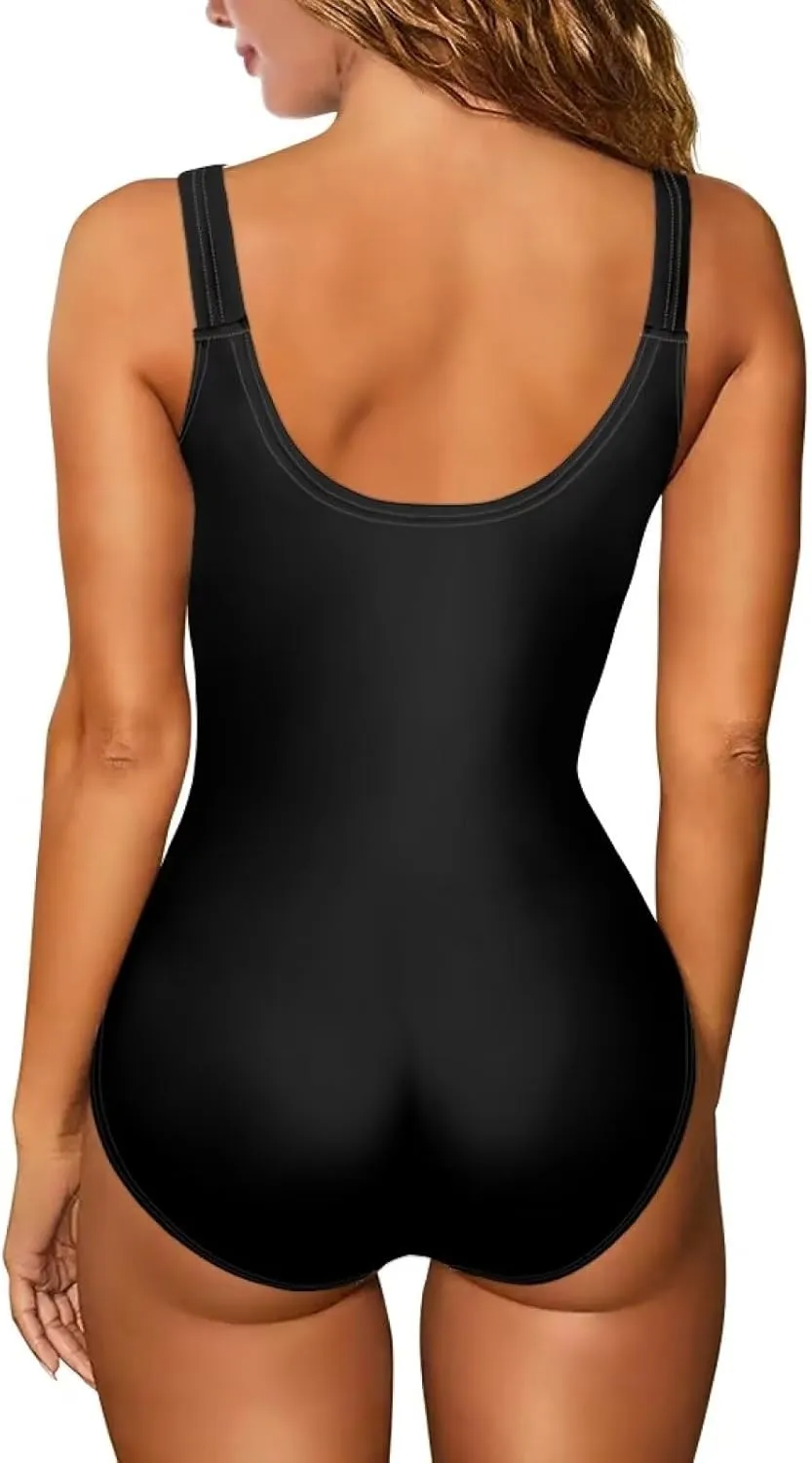 Sleeveless One-piece Swimwear for Women Sexy Backless Tank Suit Breezy Holidays Outfit Starry Style Zodiac Parint