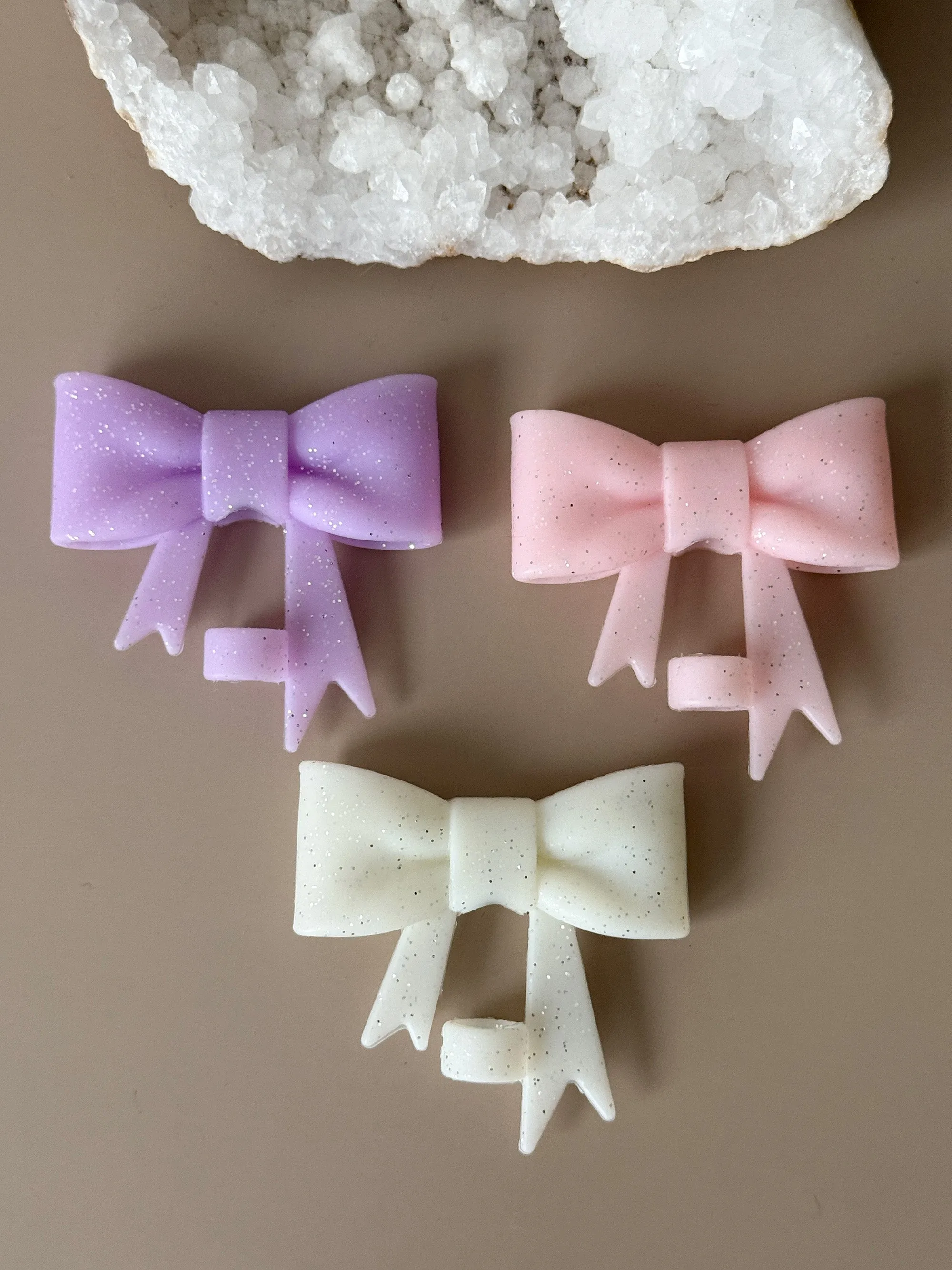 Straw Cover Bow Glitter