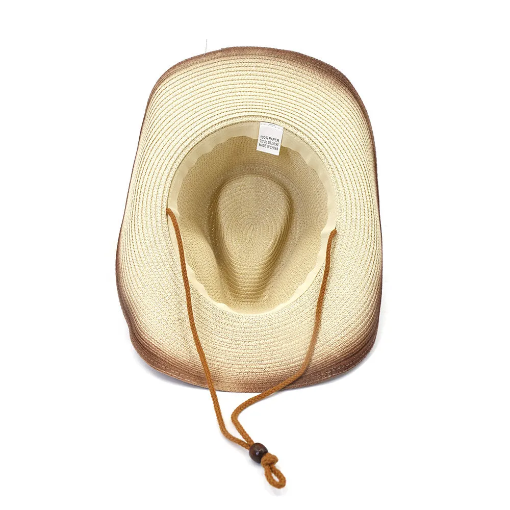 Straw Cowboy Hats Men Women Straw Cowboy Hat Beach Hat
