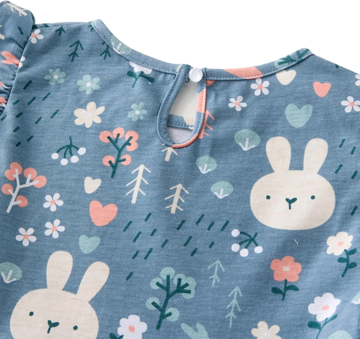 Toddler Girls Dress Ruffle Sleeve Casual Print Dresses Kids Summer Clothes 3-8 Years