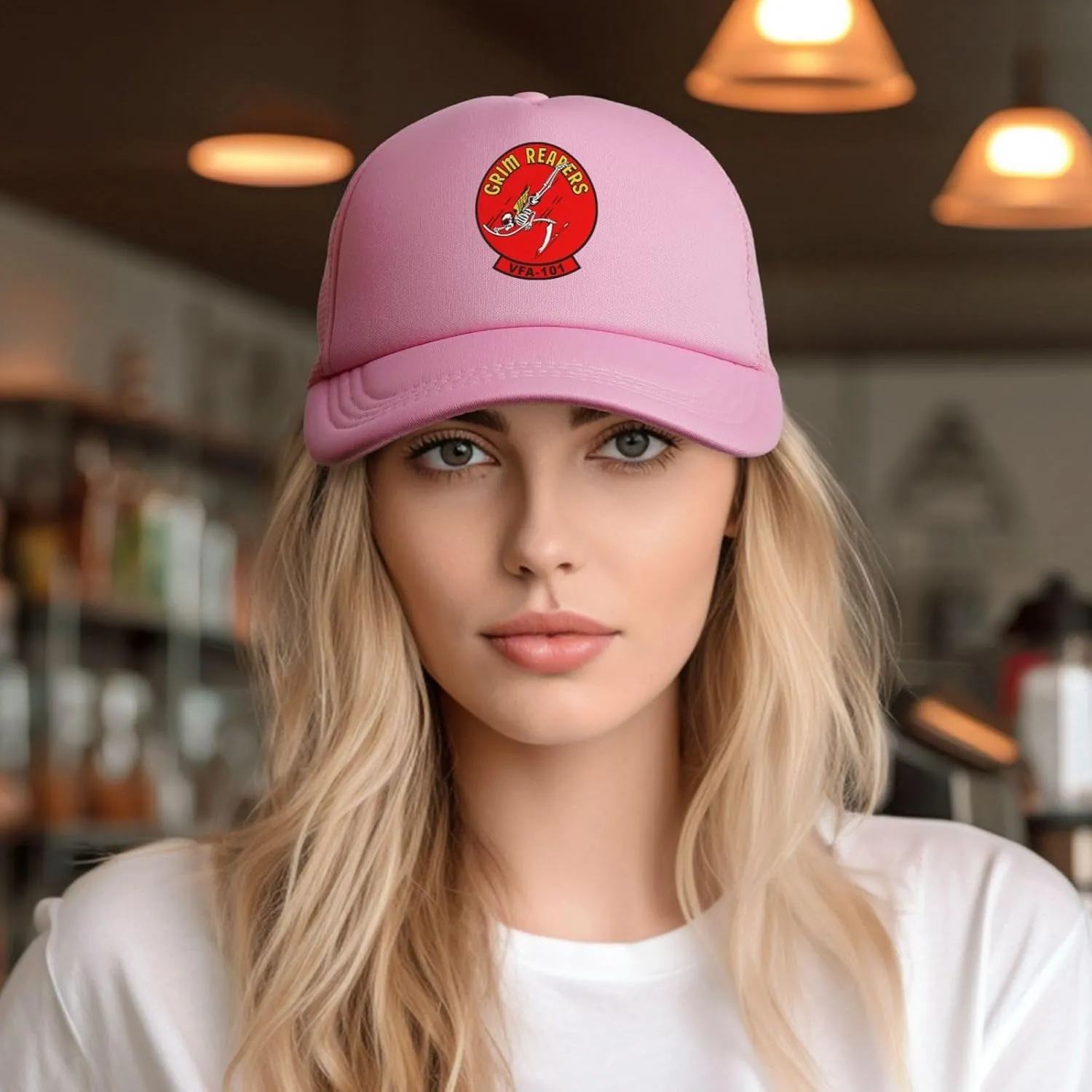 Vf-101 Grim Reapers Baseball Cap for Men Women Mesh Hat Adjustable Trucker Hat Dad Hat