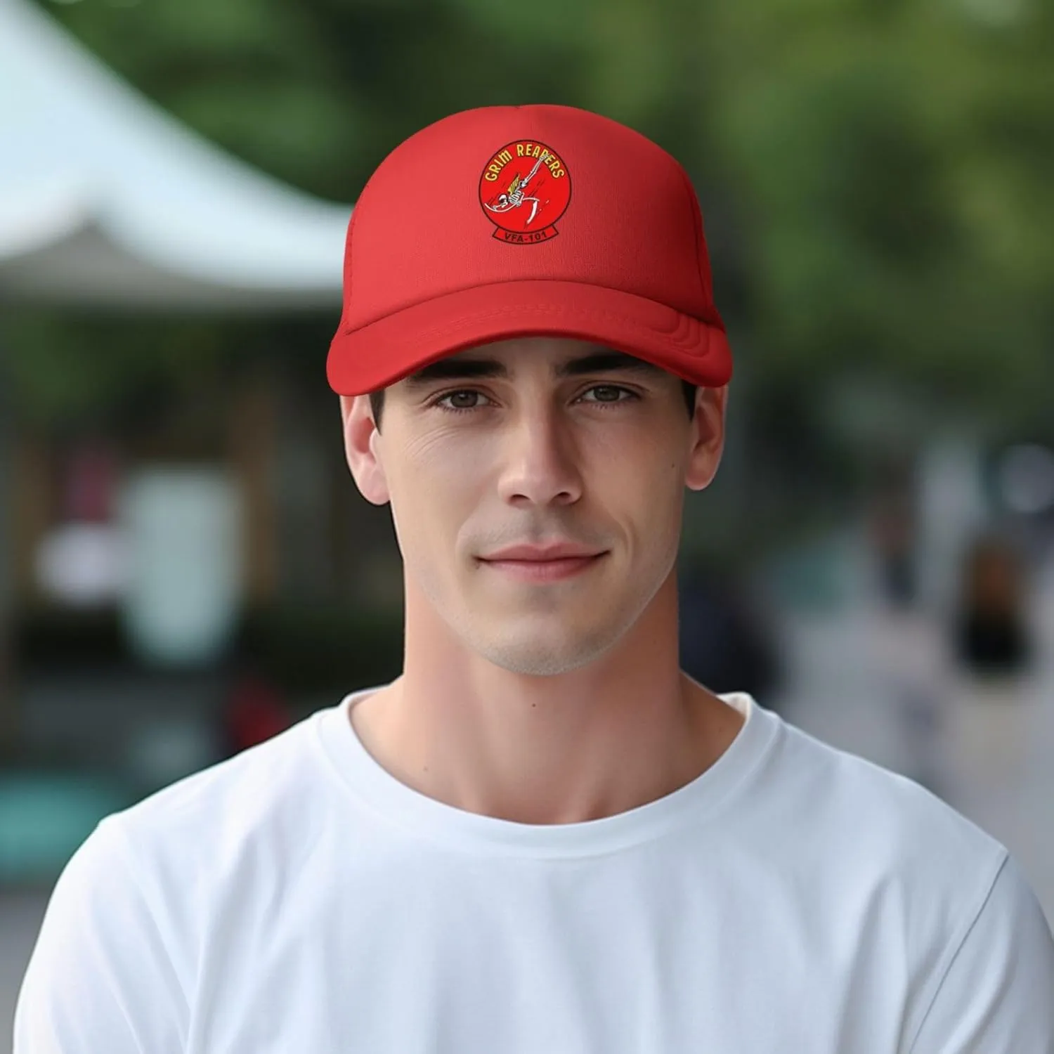 Vf-101 Grim Reapers Baseball Cap for Men Women Mesh Hat Adjustable Trucker Hat Dad Hat
