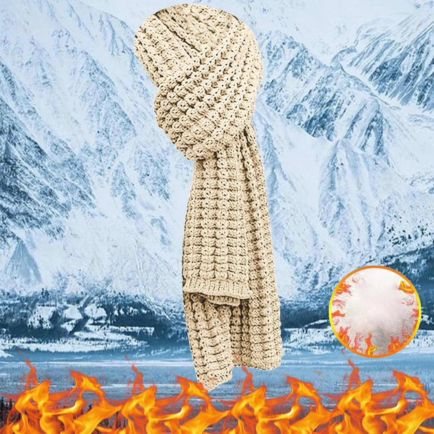 Warm Autumn Winter Scarf Unisex Pure Color Winter Neck Warm Knitting Scarf Thick Keep Warmer Scarves