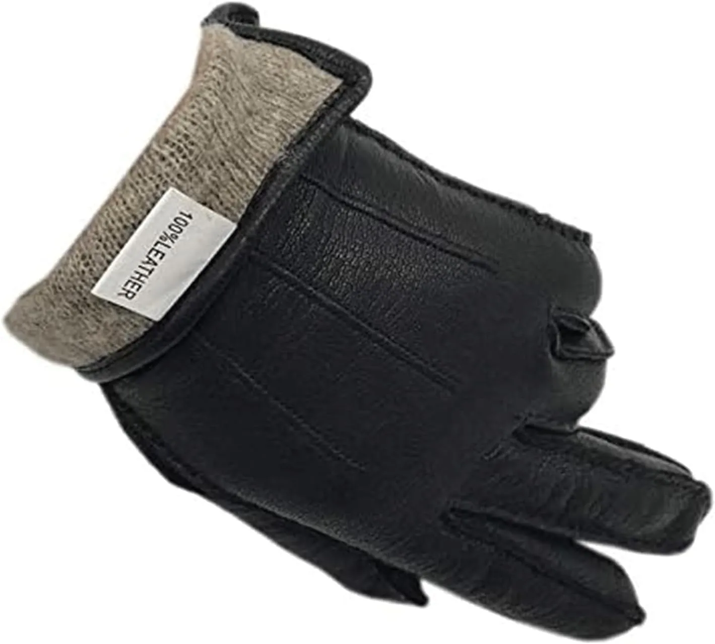 Warm Gloves Windproof Lined Thick Winter Gloves Leather Gloves Wool Lining Cycling Gloves Cold Weather Gloves Lightweight