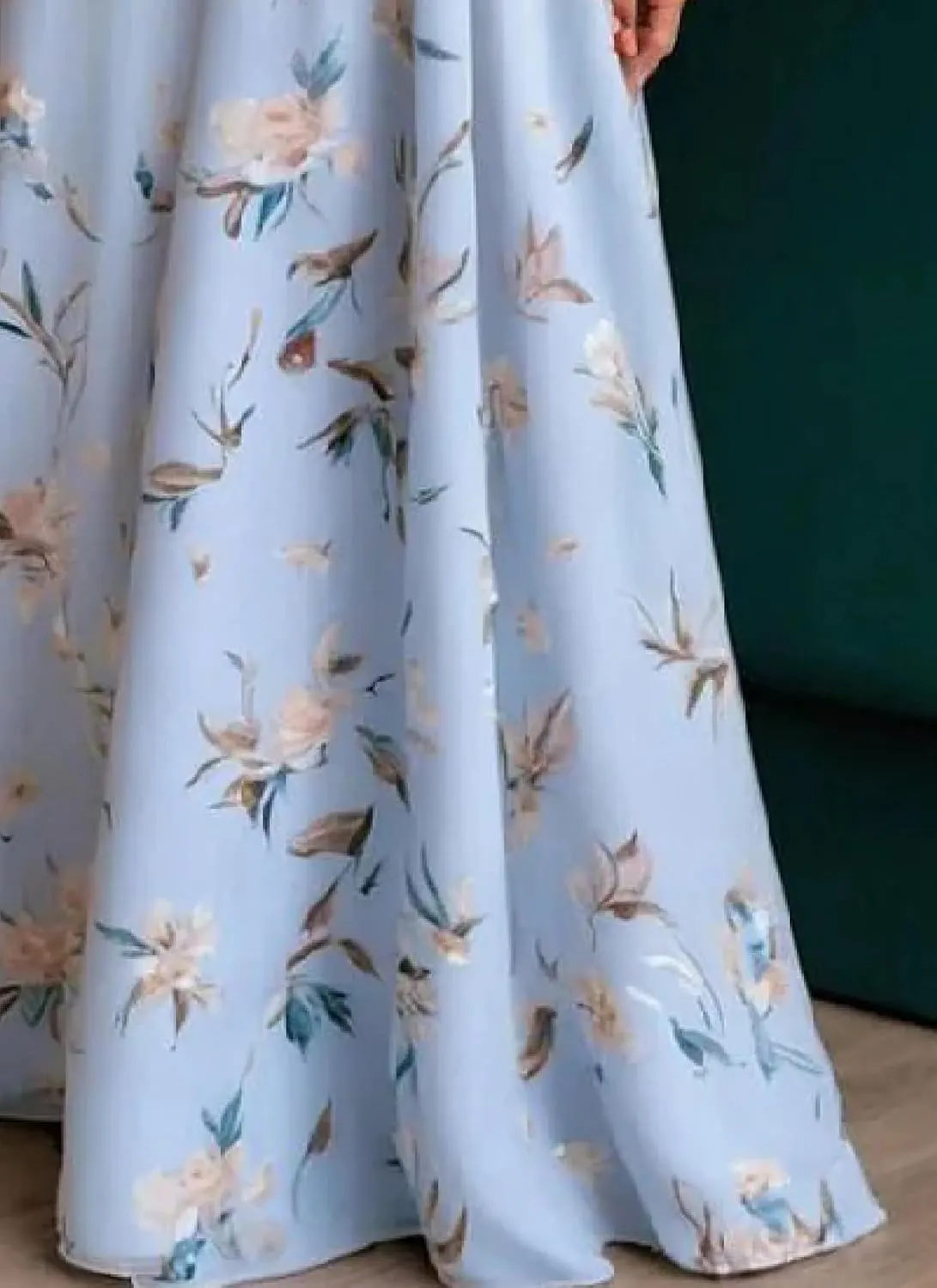 Women's Maxi Dresses Casual Spring Breezy Floral Print Collared Blue Short Sleeve Shift Flowy Summer Dress