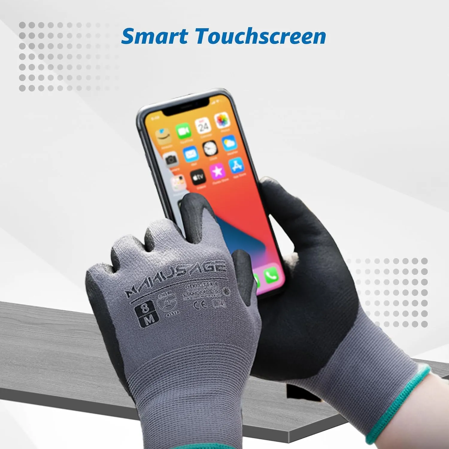 Work Gloves MicroFoam Nitrile Coated